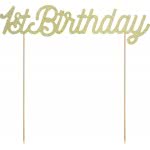 OEM Cake Topper 1St Birthday, Gold KPT34-019B 5902230767737