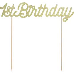 OEM Cake Topper 1St Birthday, Gold KPT34-019B 5902230767737