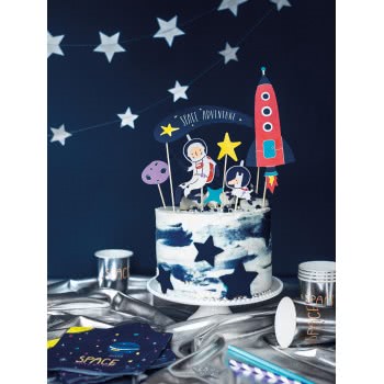 OEM Cake Topper Space Διάστημα Διακοσμητικό Γλυκών 9.5-24,5Cm KPT37 5900779103320