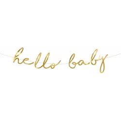 OEM Banner Little Star - Hello Baby, gold, 18x70cm GRL83-019M 5900779106307