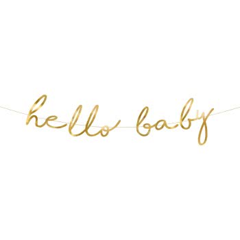 OEM Banner Little Star - Hello Baby, gold, 18x70cm GRL83-019M 5900779106307