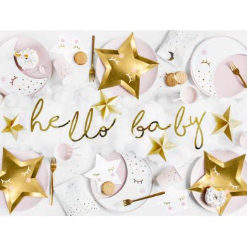 OEM Banner Little Star - Hello Baby, gold, 18x70cm GRL83-019M 5900779106307