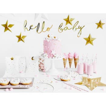 OEM Banner Little Star - Hello Baby, gold, 18x70cm GRL83-019M 5900779106307