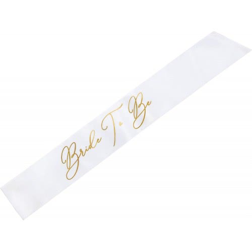 OEM Sash Bride To Be, White, 75Cm SWP3-008 5900779105515