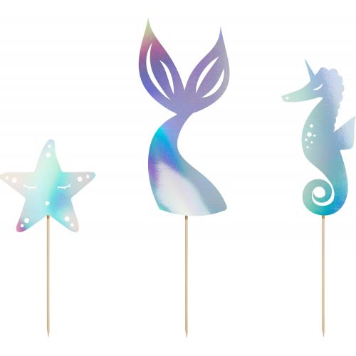 OEM Cake Toppers Mermaid, Iridescent, 24.5Cm KPT47-017 5900779100503