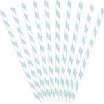 OEM Paper Straws, light blue, 19.5cm SPP1-001J 5902230750449