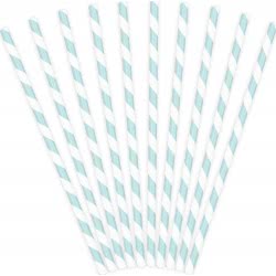 OEM Paper Straws, light blue, 19.5cm SPP1-001J 5902230750449