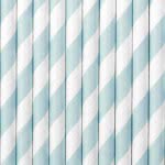 OEM Paper Straws, light blue, 19.5cm SPP1-001J 5902230750449