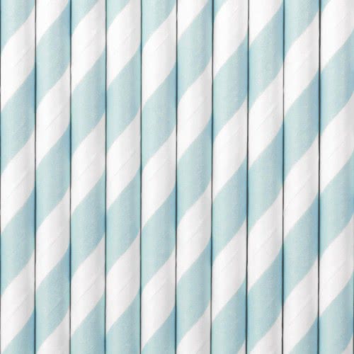 OEM Paper Straws, light blue, 19.5cm SPP1-001J 5902230750449