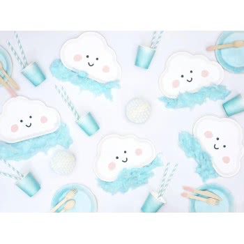 OEM Paper Straws, light blue, 19.5cm SPP1-001J 5902230750449