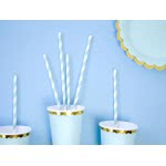 OEM Paper Straws, light blue, 19.5cm SPP1-001J 5902230750449