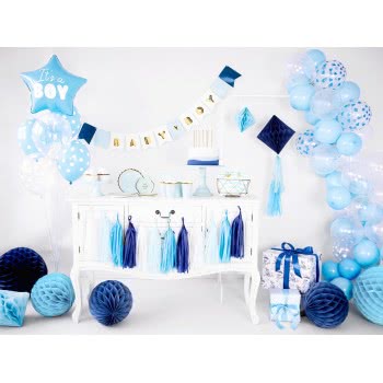 OEM Paper Straws, light blue, 19.5cm SPP1-001J 5902230750449