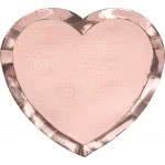 OEM Plates Heart, Rose Gold, 21X19cm TPP74-019R 5900779124998