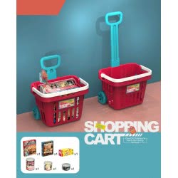 Toys-shop Choice Shopping Cart With Foods JU064445 6990521644453