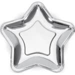 OEM Paper Plates Star, Silver, 23Cm TPP34-018ME 5902230790612