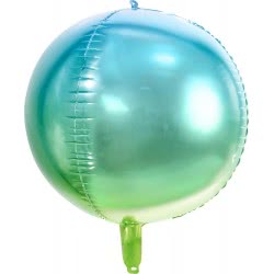 OEM Foil Μπαλόνι Ombre Ball, Μπλε Και Πράσινο, 35Cm FB39-001 5900779108158