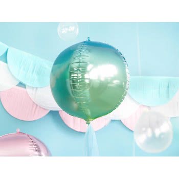 OEM Foil Balloon Ombre Ball, Blue And Green, 35Cm FB39-001 5900779108158