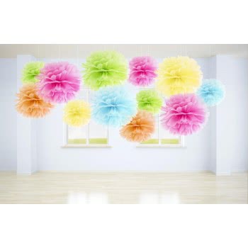 OEM Tissue Paper Pompom, Sky-Blue, 25Cm PP25-011 5901157469281