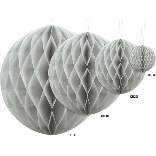 OEM Honeycomb Ball Μπάλα Γκρι, 30cm KB30-091J 5902230762589
