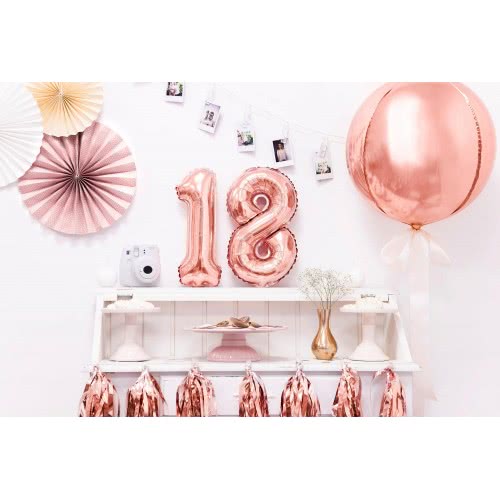 OEM Foil Balloon Number 8 , 35Cm, Rose Gold FB10M-8-019R 5902230780088