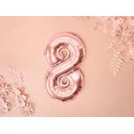 OEM Foil Balloon Number 8 , 35Cm, Rose Gold FB10M-8-019R 5902230780088