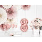 OEM Foil Μπαλόνι Αριθμός 8 35Cm Rose Gold Χρυσό FB10M-8-019R 5902230780088