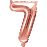 OEM Foil Balloon Number 7, 35Cm, Rose Gold FB10M-7-019R 5902230780057
