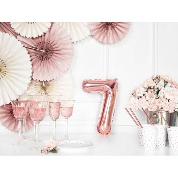 OEM Foil Μπαλόνι Αριθμός 7 35Cm Rose Gold Χρυσό FB10M-7-019R 5902230780057