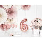 OEM Foil Μπαλόνι Αριθμός 6 35Cm Rose Gold Χρυσό FB10M-6-019R 5902230780026