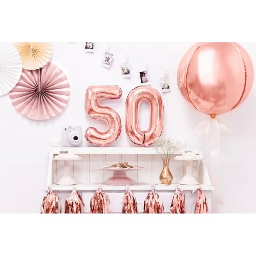 OEM Foil Balloon Number 5, 35Cm, Rose Gold FB10M-5-019R 5902230779990