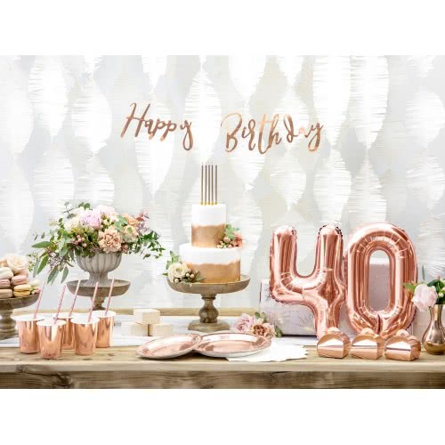 OEM Foil Μπαλόνι Αριθμός 4 35Cm Rose Gold Χρυσό FB10M-4-019R 5902230779969