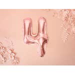 OEM Foil Balloon Number 4, 35Cm, Rose Gold FB10M-4-019R 5902230779969