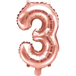 OEM Foil Μπαλόνι Αριθμός 3 35Cm Rose Gold Χρυσό FB10M-3-019R 5902230779938