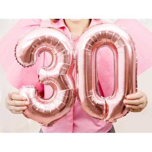 OEM Foil Balloon Number 3, 35Cm, Rose Gold FB10M-3-019R 5902230779938