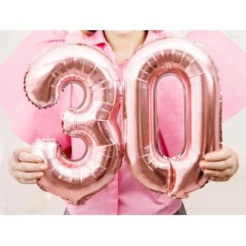 OEM Foil Balloon Number 3, 35Cm, Rose Gold FB10M-3-019R 5902230779938