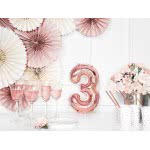 OEM Foil Balloon Number 3, 35Cm, Rose Gold FB10M-3-019R 5902230779938
