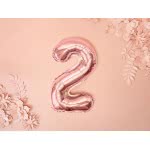 OEM Foil Μπαλόνι Αριθμός 2 35Cm Rose Gold Χρυσό FB10M-2-019R 5902230779907