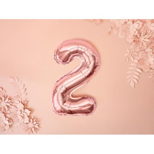 OEM Foil Μπαλόνι Αριθμός 2 35Cm Rose Gold Χρυσό FB10M-2-019R 5902230779907