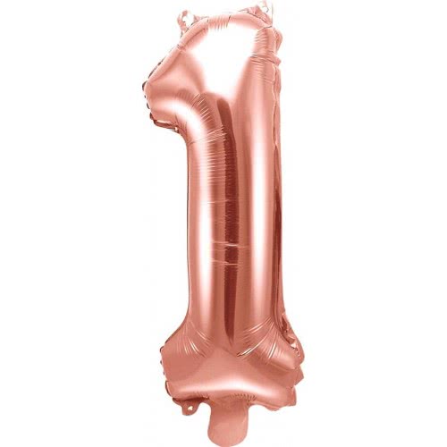 OEM Foil Balloon Number 1, 35Cm, Rose Gold FB10M-1-019R 5902230779877