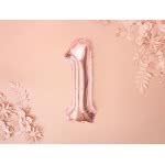 OEM Foil Balloon Number 1, 35Cm, Rose Gold FB10M-1-019R 5902230779877
