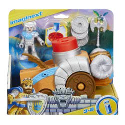 Mattel Imaginext Ιπποτες - Φιγούρες Ιππότες Με Αξεσουάρ Και Όχημα Βασιλικός Κριός HCG47 / HCG48 194735009824