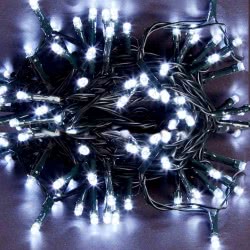 Epam 100 Χριστουγεννιάτικα Λαμπάκια LED Ψυχρό Λευκό 8μ σε Σειρά με Πράσινο Καλώδιο XLALED100W-GWW/31V 5203266042448