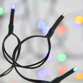 Epam 100 Χριστουγεννιάτικα Λαμπάκια LED Πολύχρωμα 8μ σε Σειρά με Πράσινο Καλώδιο XLALED100W-GM/31V 5203266042462