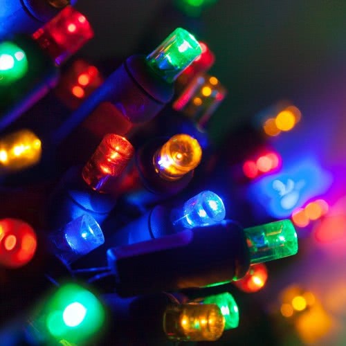 Epam 100 Χριστουγεννιάτικα Λαμπάκια LED Πολύχρωμα 8μ σε Σειρά με Πράσινο Καλώδιο XLALED100W-GM/31V 5203266042462