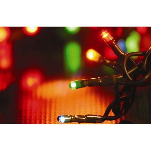 Epam 100 Χριστουγεννιάτικα Λαμπάκια LED Πολύχρωμα 8μ σε Σειρά με Πράσινο Καλώδιο και Προγράμματα XLALED100-GM/31V 5203266042684