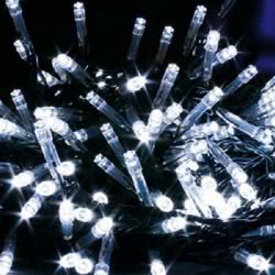 Epam 240 Χριστουγεννιάτικα Λαμπάκια LED Ψυχρό Λευκό 15μ σε Σειρά με Πράσινο Καλώδιο και Προγράμματα XLALED240-GW/31V 52032660428