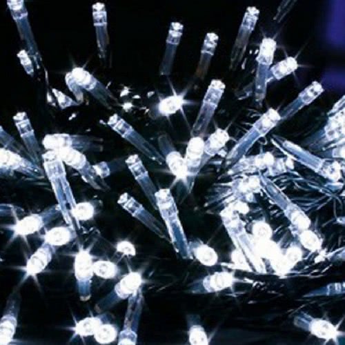 Epam 240 Χριστουγεννιάτικα Λαμπάκια LED Ψυχρό Λευκό 15μ σε Σειρά με Πράσινο Καλώδιο και Προγράμματα XLALED240-GW/31V 52032660428