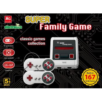 MG TOYS Super Family Game 16 BIT 167 Games Game Game 406041 5204275060416