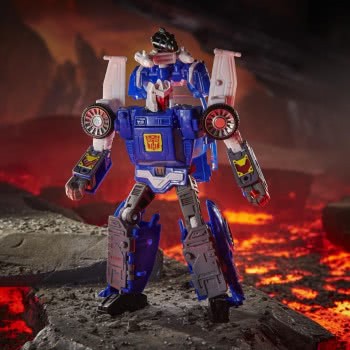 Hasbro Transformers Generations War For Cybertron Kingdom Deluxe Wfc-K26 Autobot Tracks Action Figure - 8 And Up, 5.5-Inch F0364