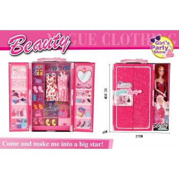 Toys-shop Choice Fashion Doll Closet With Clothes JO120759 6990521207597